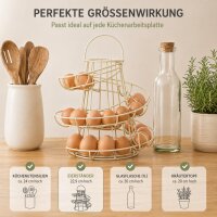 Eierständer aus Metall creme – dekorativer Eierhalter für Küche und Frühstückstisch