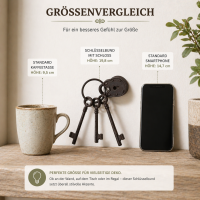 Deko Schlüsselbund aus Gusseisen – antik wirkendes Wohnaccessoire mit Schlüsseln