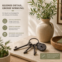 Deko Schlüsselbund aus Gusseisen – antik wirkendes Wohnaccessoire mit Schlüsseln