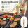 V-förmiger Grillspieß aus Edelstahl mit Eschenholzgriff – 55 cm BBQ Spieß