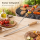 V-förmiger Grillspieß aus Edelstahl mit Eschenholzgriff – 55 cm BBQ Spieß