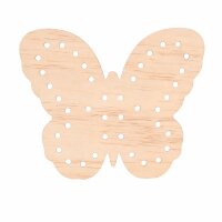 Blumensammler Schmetterling aus Holz –...