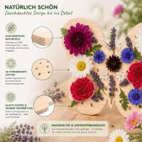 Blumensammler Schmetterling aus Holz – Blumenstecker für 40 Blüten, 18 cm