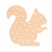 Blumensammler Eichhörnchen aus Holz –...