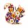 Blumensammler Eichhörnchen aus Holz – Blumenstecker für 31 Blüten, 15,3 cm