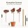 Gartenstecker Küken 3er Set aus Weichstahl – lasergeschnittene Gartendeko