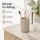 SAMOS Zahnputzbecher Taupe aus Polyresin mit geripptem Design