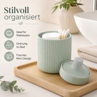 SAMOS Aufbewahrungsdose Mintgrün aus Polyresin mit Deckel