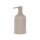 SAMOS Seifenspender Taupe aus Polyresin mit geripptem Design