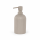 SAMOS Seifenspender Taupe aus Polyresin mit geripptem Design