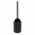 WC Garnitur modern 37,5cm Schwarz Polyresin WC Bürstenhalter