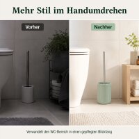 SAMOS WC-Garnitur in Mint aus Polyresin