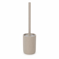 SAMOS WC-Garnitur in Taupe aus Polyresin