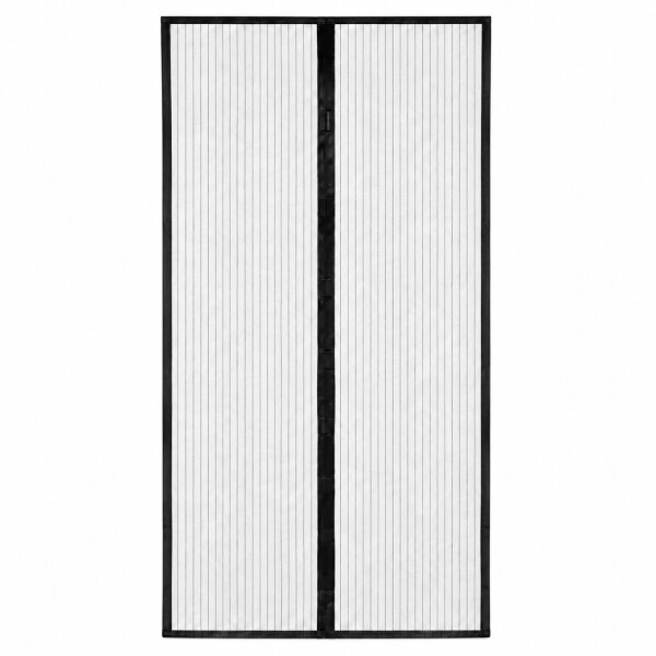Fliegenvorhang 100 x 210 cm in Schwarz mit Magnetverschluss