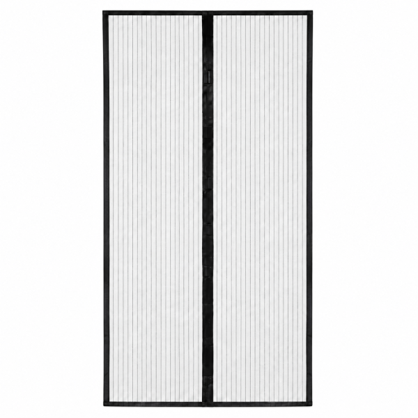 Fliegenvorhang 100 x 220 cm in Schwarz mit Magnetverschluss
