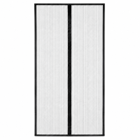 Fliegenvorhang 100 x 220 cm in Schwarz mit Magnetverschluss