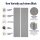 Fliegengitter 2er Set 60 x 210 cm Anthrazit mit Klettband