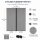 Fliegengitter 2er Set 60 x 210 cm Anthrazit mit Klettband