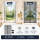 Fliegengitter 2er Set 60 x 210 cm Anthrazit mit Klettband