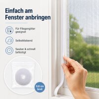Klettband für Fliegengitter 5,6 m x 0,6 cm Weiß
