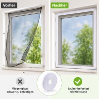 Klettband für Fliegengitter 5,6 m x 0,6 cm Weiß