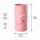 Keramikvase Pink mit Hand-Design, ca. 20 cm