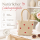 Rice Handgefertigte Raffia Tasche mit roten Herzen – Natur Shopper ca. 28 x 30 x 18 cm