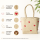 Rice Handgefertigte Raffia Tasche mit roten Herzen – Natur Shopper ca. 28 x 30 x 18 cm