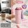 RICE Thermobecher Swan in Paris 550 ml – rosa Schwan-Print