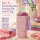 RICE Thermobecher Swan in Paris 550 ml – rosa Schwan-Print