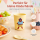 RICE Kinderbecher aus Melamin 150 ml – gelb mit Bärenmotiv ROCK