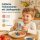 Melamin Kinderbecher 150ml Blau Himmelblau - kleiner Becher mit Affe