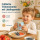 Melamin Kinderbecher 150ml Blau Himmelblau - kleiner Becher mit Affe