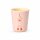 RICE Melamin Kinderbecher mit Einhorn-Motiv, rosa, 150 ml