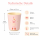 RICE Melamin Kinderbecher mit Einhorn-Motiv, rosa, 150 ml
