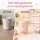 RICE Melamin Kinderbecher mit Einhorn-Motiv, rosa, 150 ml