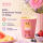 RICE Melamin Kinderbecher mit Hundemotiv, rosa, 150 ml