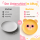 RICE Melamin Kinderteller mit Hundemotiv, gelb, Ø 19 cm