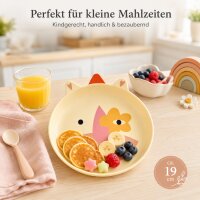 RICE Melaminteller Einhorn – BPA-freier Kinderteller aus Melamin, Ø ca. 19 cm