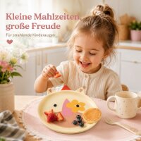 RICE Melaminteller Einhorn – BPA-freier Kinderteller aus Melamin, Ø ca. 19 cm