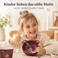 RICE Melaminschale Bär mit Sternbrille – 350 ml Schale aus BPA-freiem Melamin