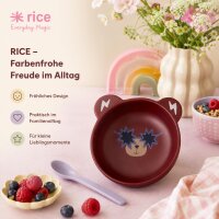 RICE Melaminschale Bär mit Sternbrille – 350 ml Schale aus BPA-freiem Melamin