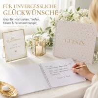Gästebuch Hochzeit 100 Seiten - 24 x 24 cm