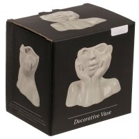 Keramik-Vase Face 14 x 7 x 11,5 cm