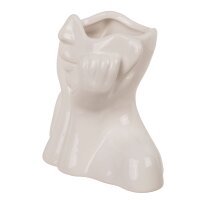 Keramik-Vase Face 14 x 7 x 11,5 cm