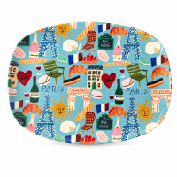 RICE Melamin-Tablett „Paris Mon Amour“ – 30 x 21,5 cm