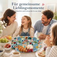 RICE Melamin-Tablett „Paris Mon Amour“ – 30 x 21,5 cm