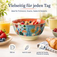 RICE Melaminschale „Paris Mon Amour“ groß – 700 ml