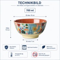 RICE Melaminschale „Paris Mon Amour“ groß – 700 ml