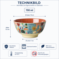RICE Melaminschale „Paris Mon Amour“ groß – 700 ml